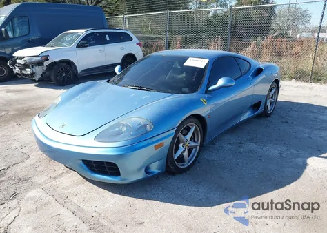 2003 Ferrari 360 Modena Berlinetta z USA, uszkodzony, nr VIN ZFFYU51A030130541
